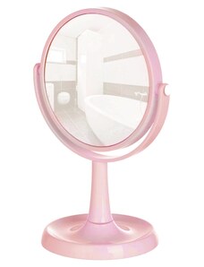 SISI Pink70432 Zrkadlo zo stojanom kozmetické, ružové 12cm