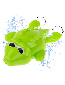 FunPlay 6948 Plávajúci krokodíl do kúpeľa - naťahovací 12x7,5cm, zelený