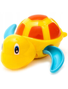 FunPlay 7202 Plávajúca korytnačka do kúpeľa - naťahovacia 13x13cm, žltá