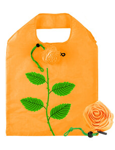 HomePRO ROSE-1 Skladacia nákupná taška RUŽA, 19 L, 39,5x35,5 cm, oranžová