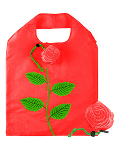 HomePRO ROSE-3 Skladacia nákupná taška RUŽA, 19 L, 39,5x35,5 cm, červená