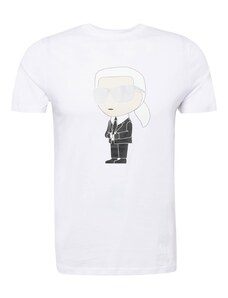 Karl Lagerfeld Tričko telová / čierna / strieborná / biela