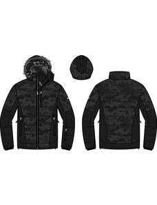 Men's ski jacket with membrane PTX ALPINE PRO KOR black