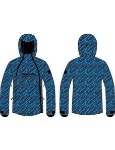 Men's ski jacket with membrane ALPINE PRO GHAD electric blue lemonade variant PA