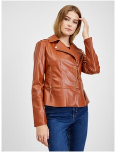 Orsay Brown Ladies Leatherette Jacket - Ladies