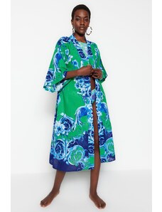 Trendyol Collection Kimono a kaftan - Zelená - Bežný strih