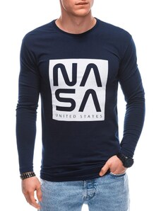 Buďchlap Granátové tričko s nápisom Nasa L163