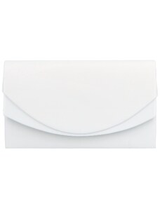Dámska spoločenská listová kabelka biela - Delami Kate biela