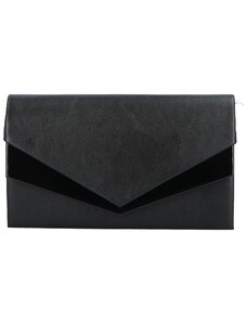 Dámska spoločenská listová kabelka čierna - Delami Monica čierna