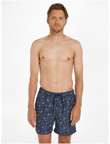 Dark blue men's swimwear with Tommy Hilfiger Underwear print - Men