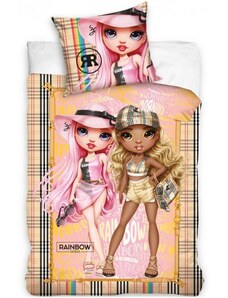 Carbotex Bavlnené posteľné obliečky Rainbow High - motív Beach fashion - 100% bavlna - 70 x 90 cm + 140 x 200 cm