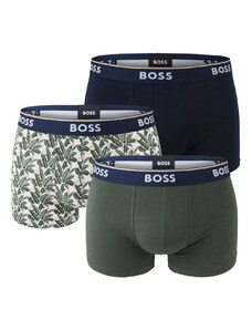 BOSS - boxerky 3PACK cotton stretch army green & spring color combo - limitovaná fashion edícia (HUGO BOSS)