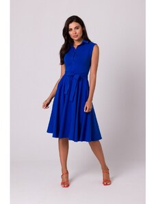 BeWear Dámske midi šaty Isodamors B261 kráľovsky modrá L