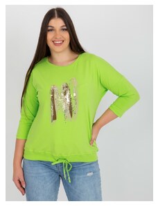 Zonno Limetkovo zelené tričko s potlačou