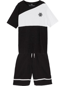 bonprix Chlapčenské tričko a krátke nohavice (2-dielna sada), z bio bavlny, farba biela