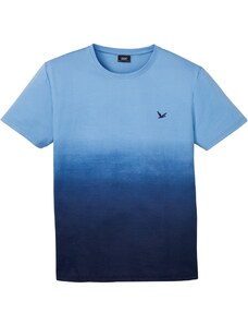 bonprix Tričko s farebným prielivom, farba modrá