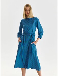Top Secret dámské šaty s puntíky modré