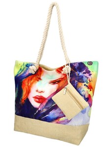Linea Moda Velká plážová taška v módním designu 22087 motiv 4