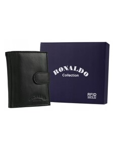 Klasická kožená peňaženka so zapínaním na cvok - Ronaldo