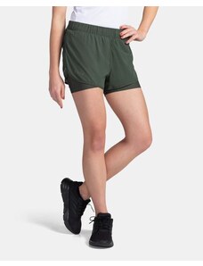 Women's running shorts Kilpi BERGEN-W Dark green