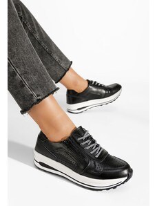 Zapatos čierne dámske tenisky Cidra