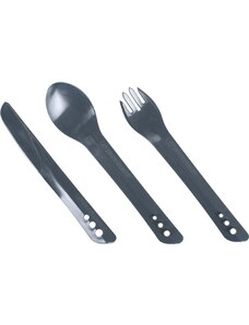 Lifeventure Ellipse Cutlery Set Light Grey