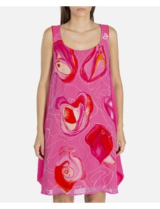 Dámske šaty Elisa Cavaletti ružové s potlačou