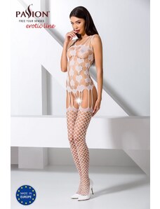 Passion Biely Bodystocking - BS067