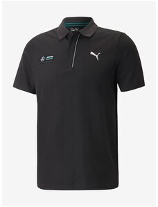 Black Mens Polo T-Shirt Puma MAPF1 - Men