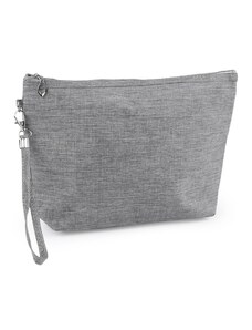 Stoklasa Kosmetická taška / pouzdro textilní 20x30 cm - 1 šedá žíhaná