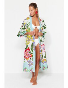 Trendyol Collection Kimono a kaftan - Žltá - Bežný strih