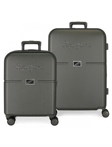 JOUMMA BAGS Sada luxusných ABS cestovných kufrov 70cm/55cm PEPE JEANS ACCENT Antracita, 7699531