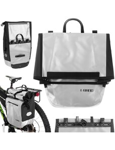 L-BRNO 5062 Cyklistická taška na nosič bicykla 23L, sivá