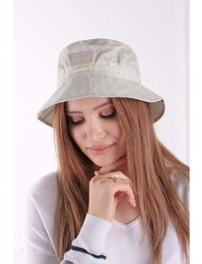 Tommy Hilfiger Béžový klobúk Tonal Logo Bucket Hat