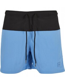 Pánske kúpacie kraťasy Urban Classics Block Swim Shorts - balticblue/black