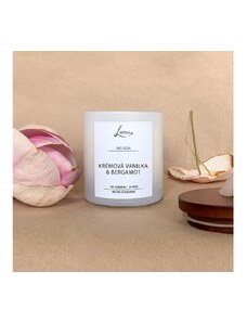 Lavina Sójová sviečka Krémová vanilka/bergamot 160g