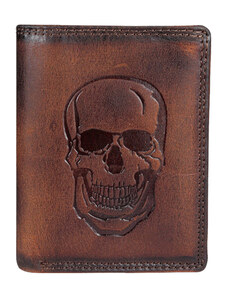 Lozano Luxusná kožená peňaženka - Lebka 933