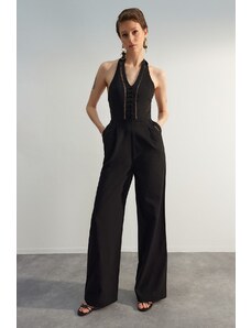Trendyol Limited Edition Black Sleeveless Woven Jumpsuit