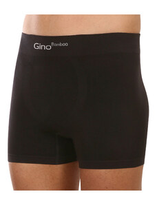 Pánske boxerky Gino bezšvové bambusové čierne (54004)
