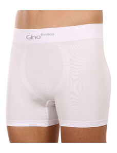 Pánske boxerky Gino bezšvové bambusové biele (54004)