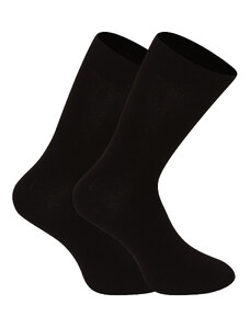 7PACK ponožky Nedeto vysoké bambusové čierne (7NDTP001)