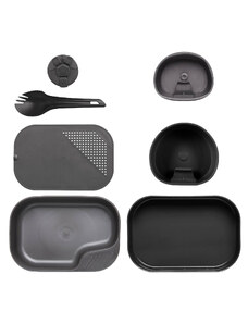 Kempingový stravovací set Wildo 7-dielny shadow grey / čierna