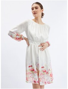 Orsay Pink-Cream Women Floral Dress - Women