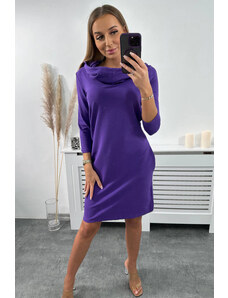 Kesi Dress with hood and pockets dark purple