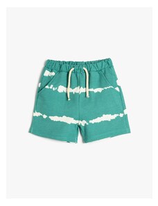 Koton Pocket Shorts with Tie Waist Tie-tie Patterned Cotton