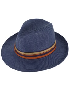 Fiebig - Headwear since 1903 Letné crushable modrý fedora klobúk od Fiebig - Traveller Toyo