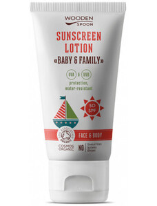 Wooden Spoon Sunscreen Lotion "Baby & FAmily" SPF 50 150ml