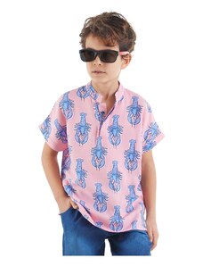 mshb&g Lobster Boy Pink Short Sleeve Summer Shirt