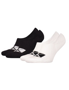 CALVIN KLEIN - 2PACK big logo combo pánske neviditeľné ponožky