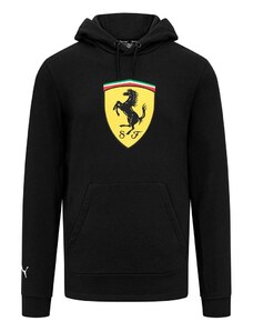 Puma Ferrari pánska mikina s kapucňou Shield black F1 Team 2023